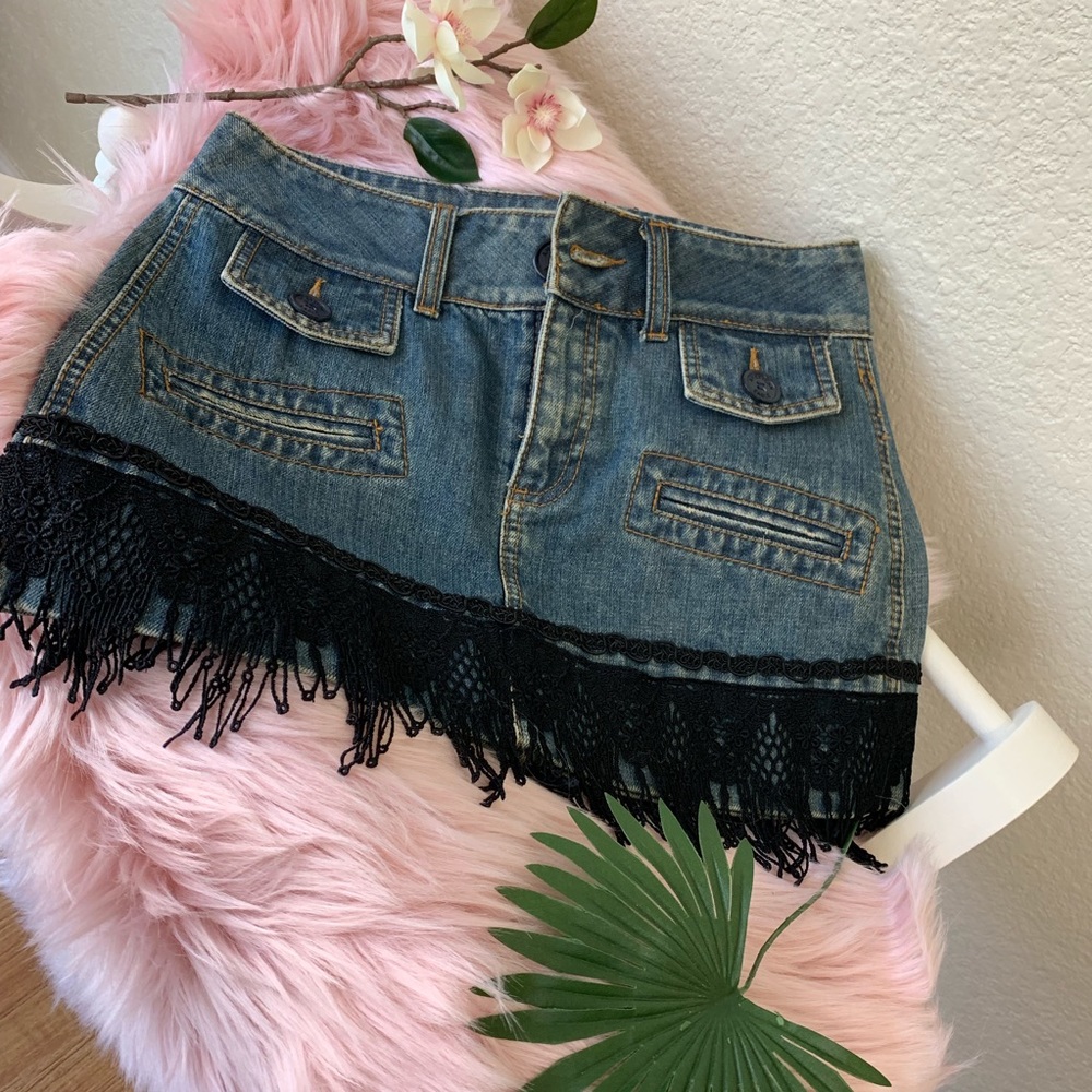 American eagle outfitters mini jeans skirt